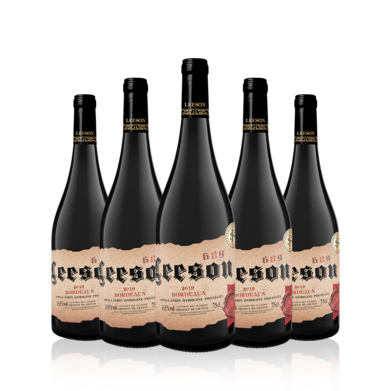 雷盛红酒689法国波尔多干红葡萄酒